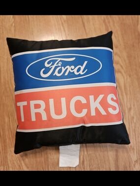 Ford Blue and Red TRUCKS Graphic Accent Pillow